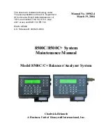 Предварительный просмотр 1 страницы Honeywell Chadwick-Helmuth 8500C Maintenance Manual