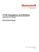 Honeywell ChargeBase CT40-CB Quick Start Manual preview