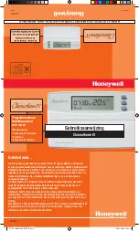 Предварительный просмотр 1 страницы Honeywell Chronotherm IV (Dutch) Gebruiksaanwijzing