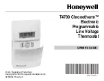 Preview for 1 page of Honeywell CHRONOTHERM T4700 Owner'S Manual