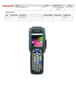 Предварительный просмотр 1 страницы Honeywell CK75 Repair Manual