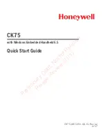 Honeywell CK75LAN Quick Start Manual preview
