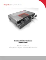 Preview for 1 page of Honeywell Cloud Link 4G Modem User Manual
