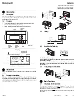 Honeywell CM507A Installation And User Manual предпросмотр