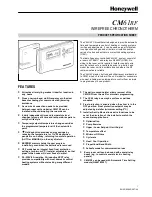 Preview for 1 page of Honeywell CM61RF Specification Sheet