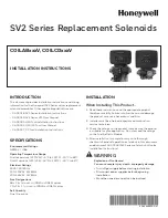 Preview for 1 page of Honeywell COILAB V Series Installation Instructions Manual