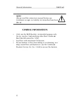 Preview for 4 page of Honeywell COMBISAFE 9535 User Instruction