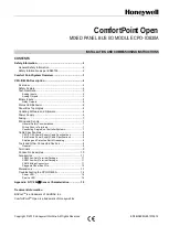 Honeywell ComfortPoint Open Installation And Commissioning Instructions preview