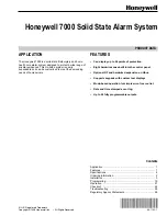 Honeywell CommerCialPro 7000 Product Data preview