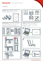 Honeywell Connected Home DO8EZS Quick Start Manual предпросмотр