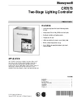 Preview for 1 page of Honeywell CR7075 Product Data