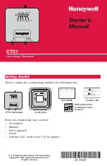 Preview for 1 page of Honeywell CT31 Owner'S Manual