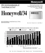 Preview for 1 page of Honeywell CT3400 Programming And Installation Instructions