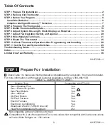 Preview for 4 page of Honeywell CT3400 Programming And Installation Instructions