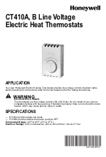 Preview for 1 page of Honeywell CT410A Installation Manual