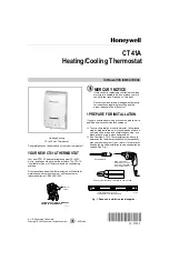 Preview for 1 page of Honeywell CT41A Installation Instructions Manual