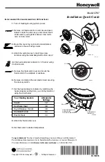 Honeywell CT87 Installation Quick Manual preview