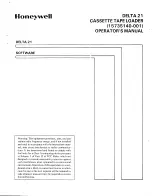 Honeywell DELTA21 Operator'S Manual preview