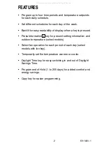 Preview for 2 page of Honeywell Deluxe Programmable Thermostat Operation User'S Manual