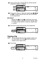 Предварительный просмотр 10 страницы Honeywell Deluxe Programmable Thermostat Operation User'S Manual