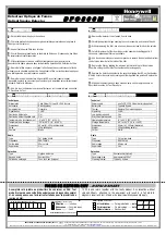 Preview for 2 page of Honeywell DFO800M Quick Start Manual