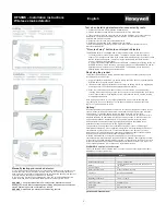 Preview for 2 page of Honeywell DFS8MS Installation Instructions Manual