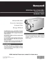 Honeywell DH90A1007 - Whole House Dehumidifier Installation Manual preview