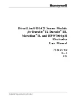 Honeywell DirectLine DL421 User Manual preview