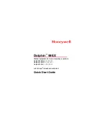 Preview for 1 page of Honeywell Dolphin 99EX L0 Series Quick Start Manual