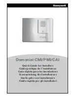 Honeywell Domonial cai Quick Install Manual preview