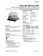 Предварительный просмотр 3 страницы Honeywell DPS 200 Product Data And Installation Instructions