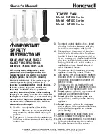 Honeywell DYF012 series Owner'S Manual предпросмотр