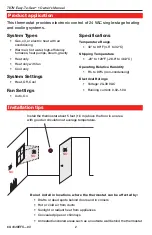 Preview for 2 page of Honeywell EASY-TO-SEE T87N Owner'S Manual