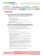 Предварительный просмотр 2 страницы Honeywell EH1682 Safety & Maintenance Manual