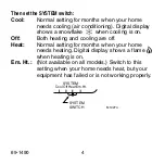 Предварительный просмотр 4 страницы Honeywell Electronic Thermostat Owner'S Manual