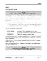Preview for 3 page of Honeywell Enraf 854 ATG Installation Manual