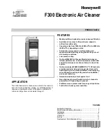 Honeywell enviracaire Elite F300E Product Data preview