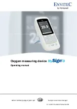 Honeywell Envitec MySignO Operating Manual предпросмотр