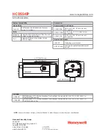 Preview for 4 page of Honeywell EQUIP HCD554IP Specifications