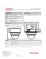 Предварительный просмотр 4 страницы Honeywell EQUIP HD3MDIP Specifications