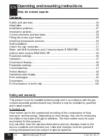 Preview for 24 page of Honeywell EW600 Series Operating And Installation Instructions