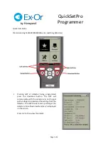 Honeywell Ex-Or LS3043DR Quick Start Manual предпросмотр