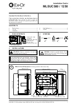 Honeywell Ex-Or MLSUC500 Installation Manual preview