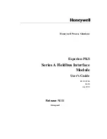 Preview for 1 page of Honeywell Experion PKS Series A User Manual