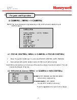 Предварительный просмотр 27 страницы Honeywell EXPTZ-252A Installation&Operation Manual Book