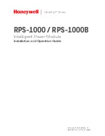 Honeywell Farenhyt RPS-1000 Installation And Operation Manual preview