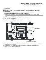 Предварительный просмотр 1 страницы Honeywell Fire-Lite IPOTS-COM Product Installation Document