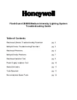 Honeywell FLASHGUARD 2000B Troubleshooting Manual preview