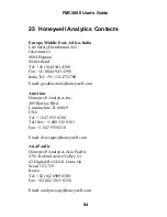 Preview for 86 page of Honeywell FMC2000 User Manual