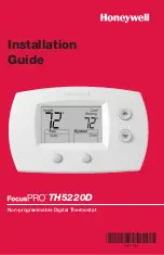 Honeywell FocusPRO TH5220D Installation Manual preview